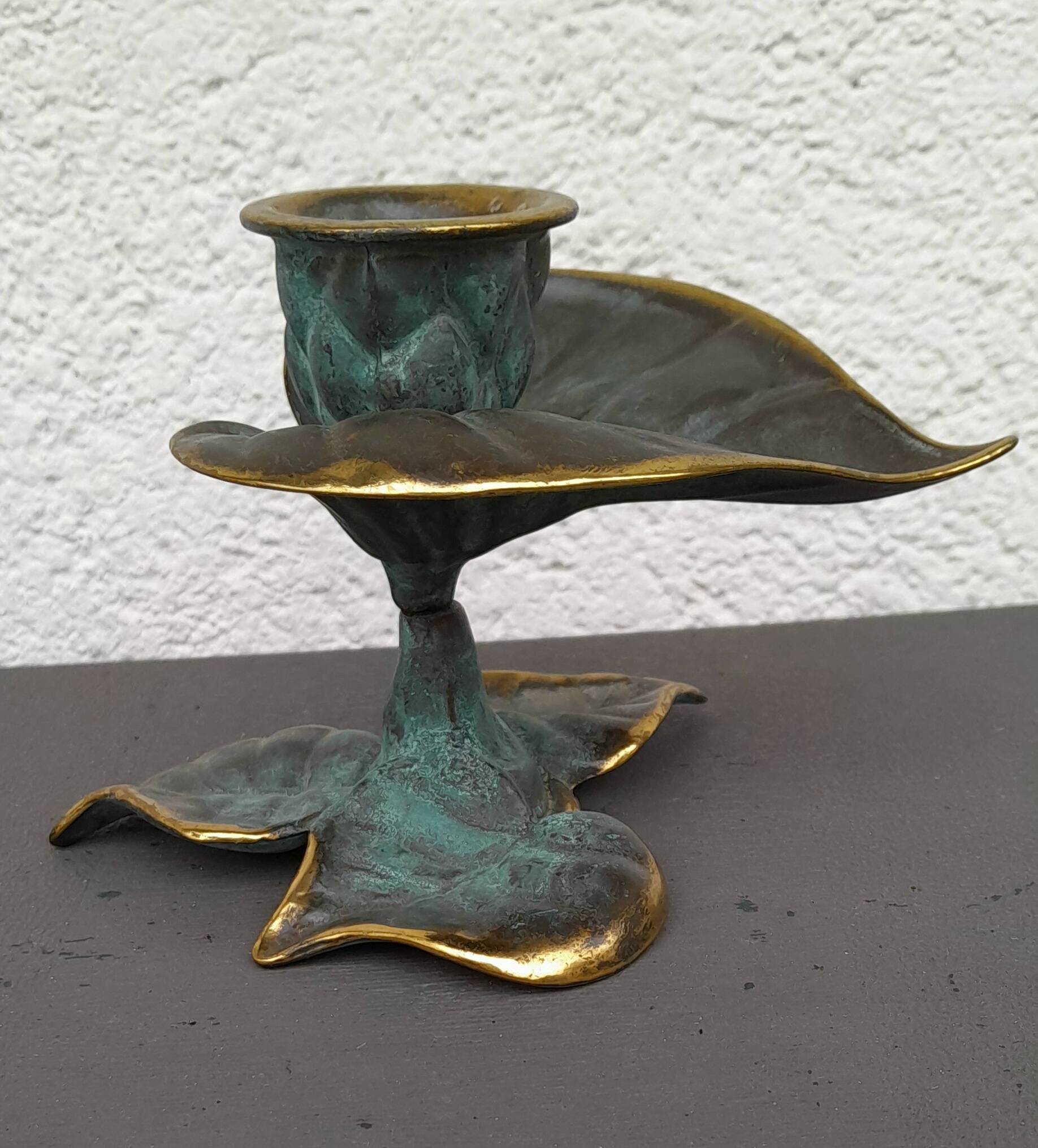 Vintage brass candle holder