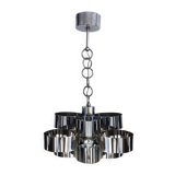 1960s Gorgeous Space Age Pendant Lamp by Sciolari. Made in Italy