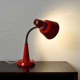 Gemi red Scandinavian table lamp, 1960s