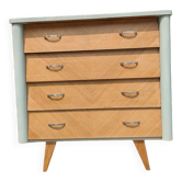 Commode scandinave pieds compas