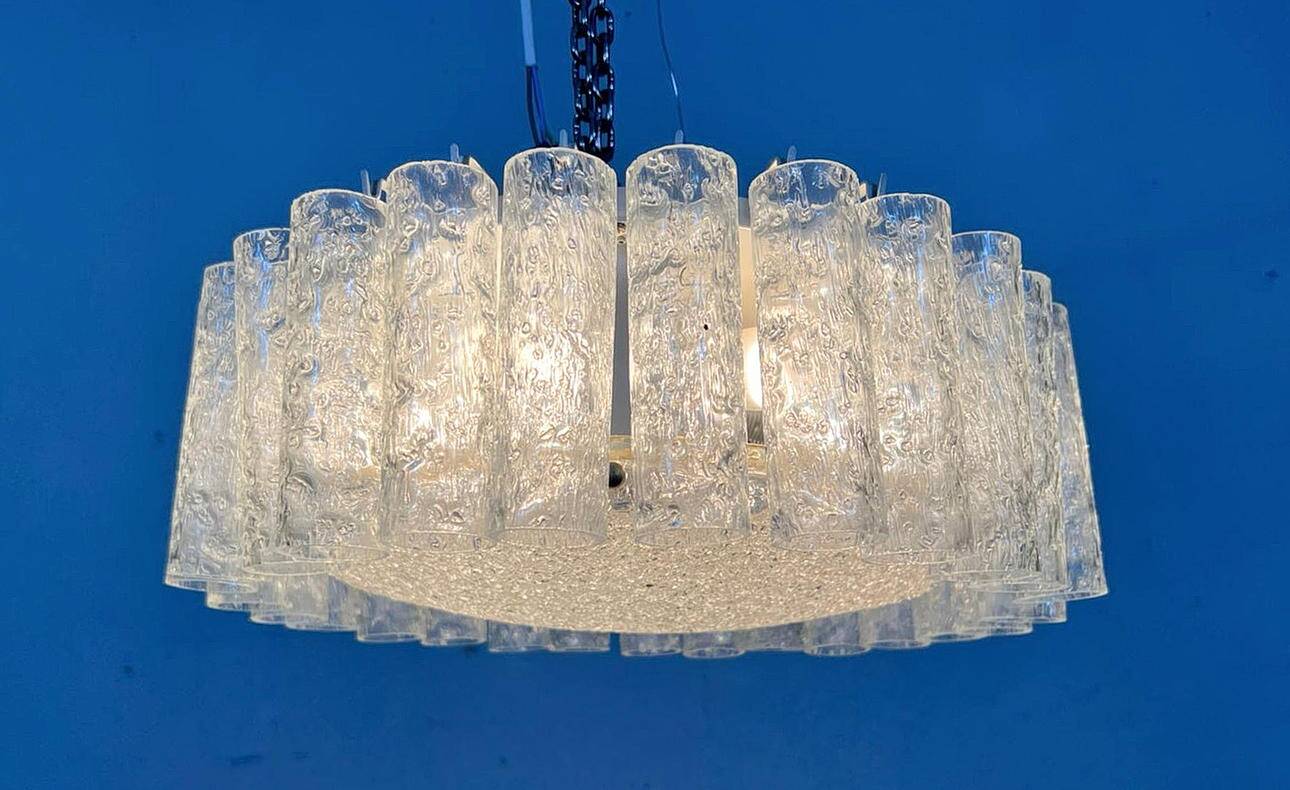 Mid-century ceiling lamp by Doria Leuchten, Germany, 1970s.