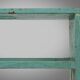 Industrial small mint-colored rack or bookcase with 4 shelves and beautiful patina, Belgium, 1920s