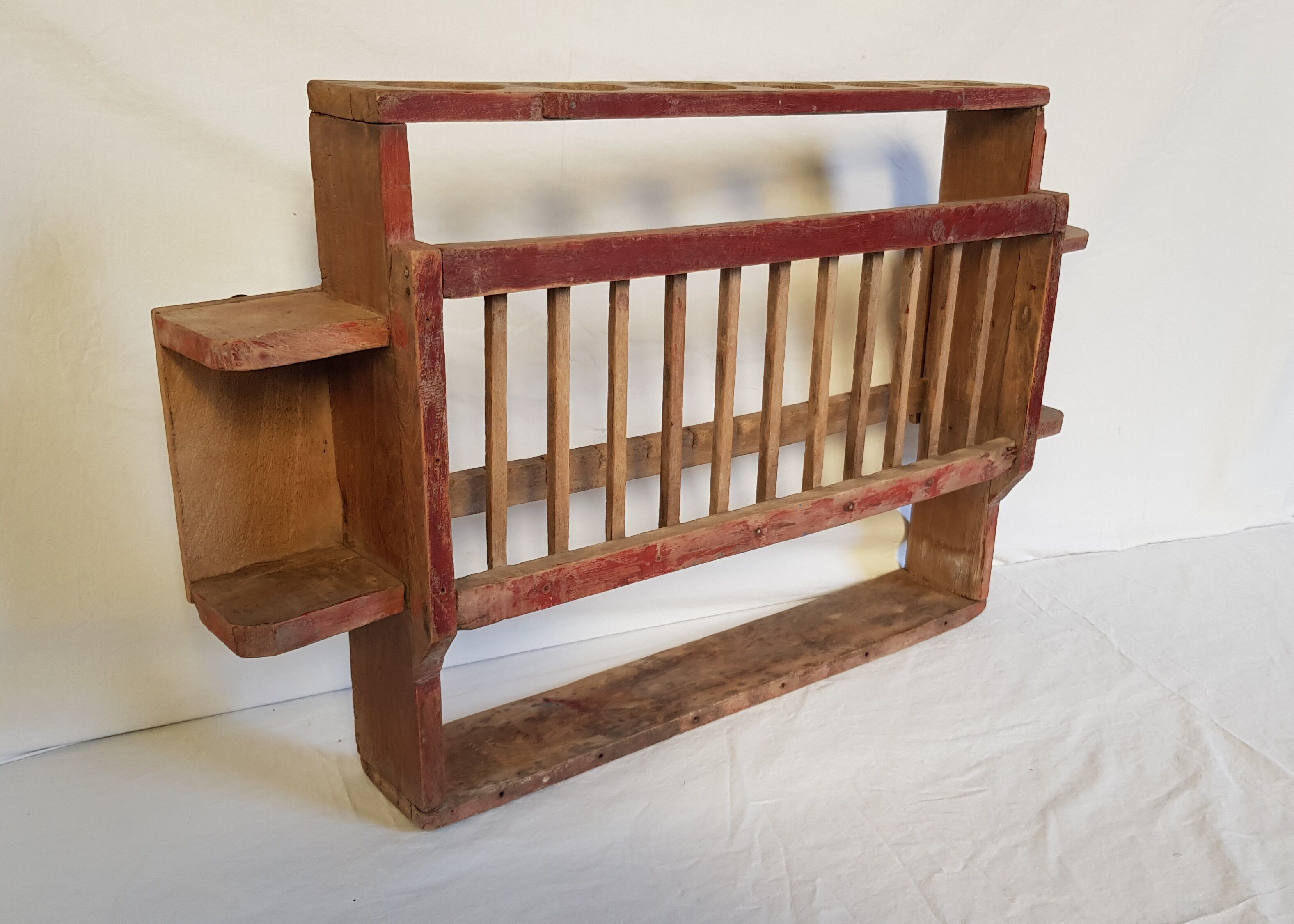 Old wall shelf - Burmese teak racker