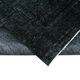 Handwoven persian overdyed 271 cm x 382 cm black wool carpet