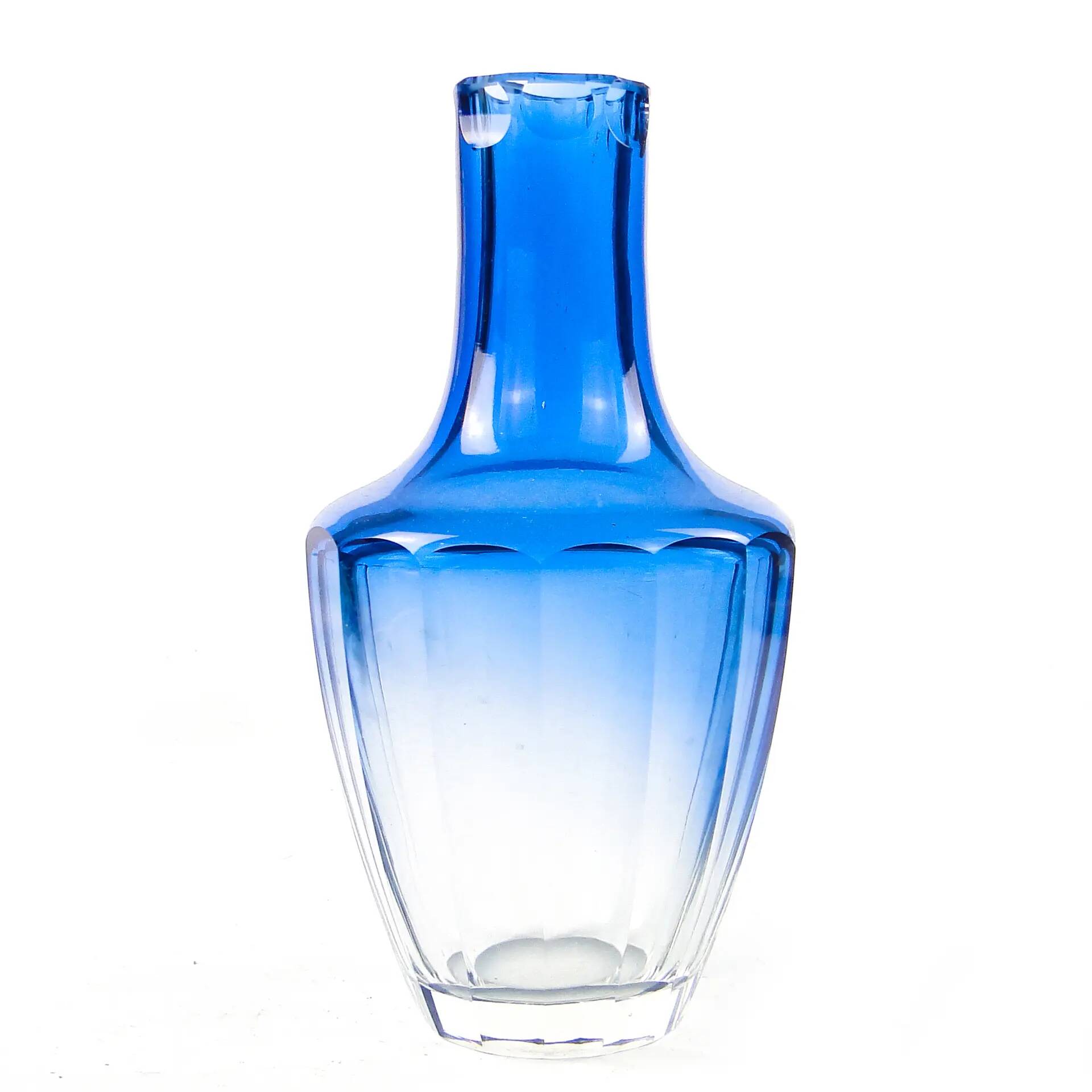 Art Nouveau water carafe, crystal, Moser Bohemia, Czech Republic, 1930s