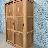 Large Art Deco wardrobe with sliding doors (renovated)