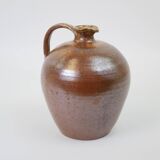 Brown stoneware vase / pitcher