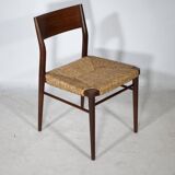 Teak Cane Chairs 351 Georg Leowald for Wilkhahn 1960s