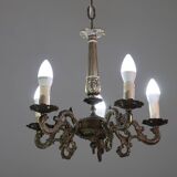 Fascinating Vintage Brass chandelier, 1960s