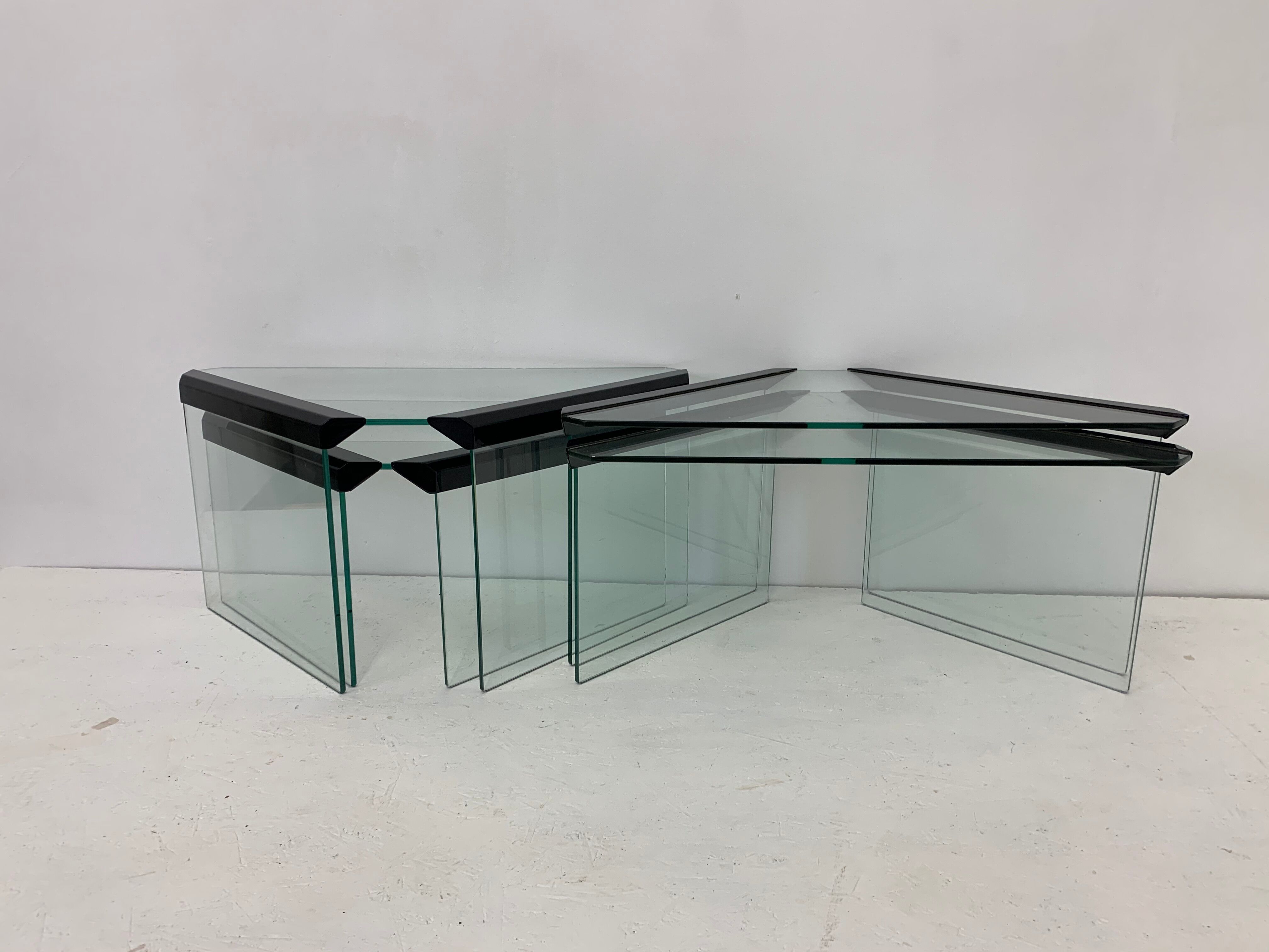 Italian nesting tables from Galotti & Radice, 1980s