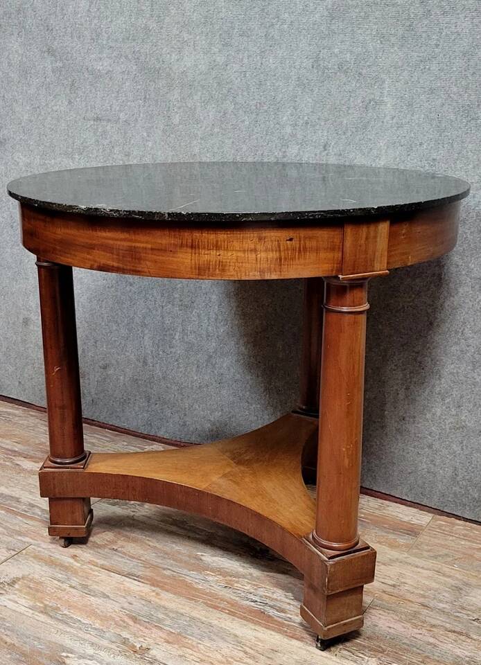 Empire period mahogany pedestal table circa 1800-1810 (b)