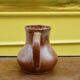 Vintage enamelled stoneware water jug pitcher 1 liter
