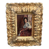 Table from the early 20th century "The Spanish Woman" signed JJB