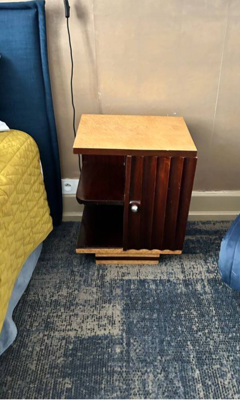 pair of art deco bedside tables