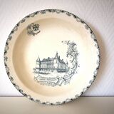 round and hollow ceramic dish, Clairefontaine ironstone, Château series