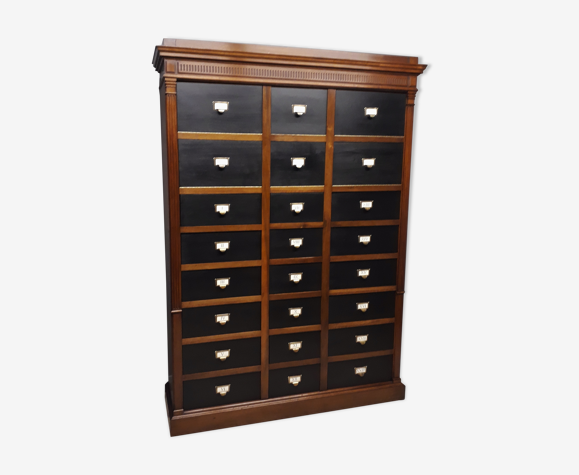 Ancien meuble classeur 24 tiroirs