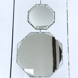 lot of two bevelled mirrors