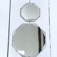 Lot de deux miroirs biseautés