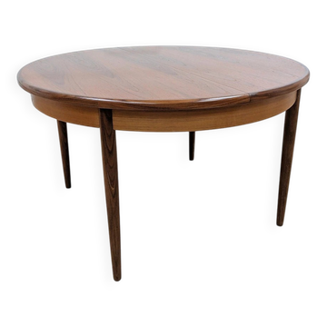 Round table G Scandinavian teak extendable