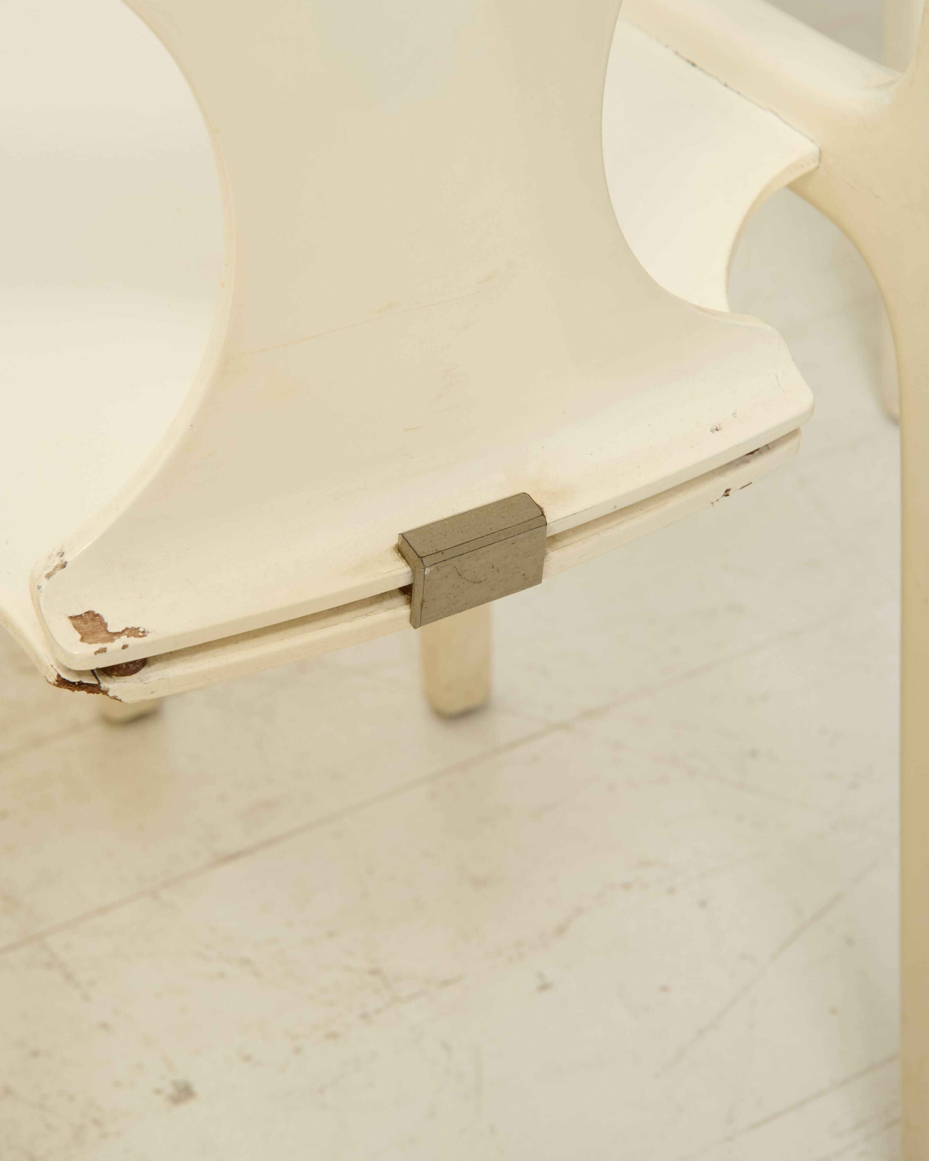 Lacquered wooden chairs, Augusto Savini, Pozzi, 1968