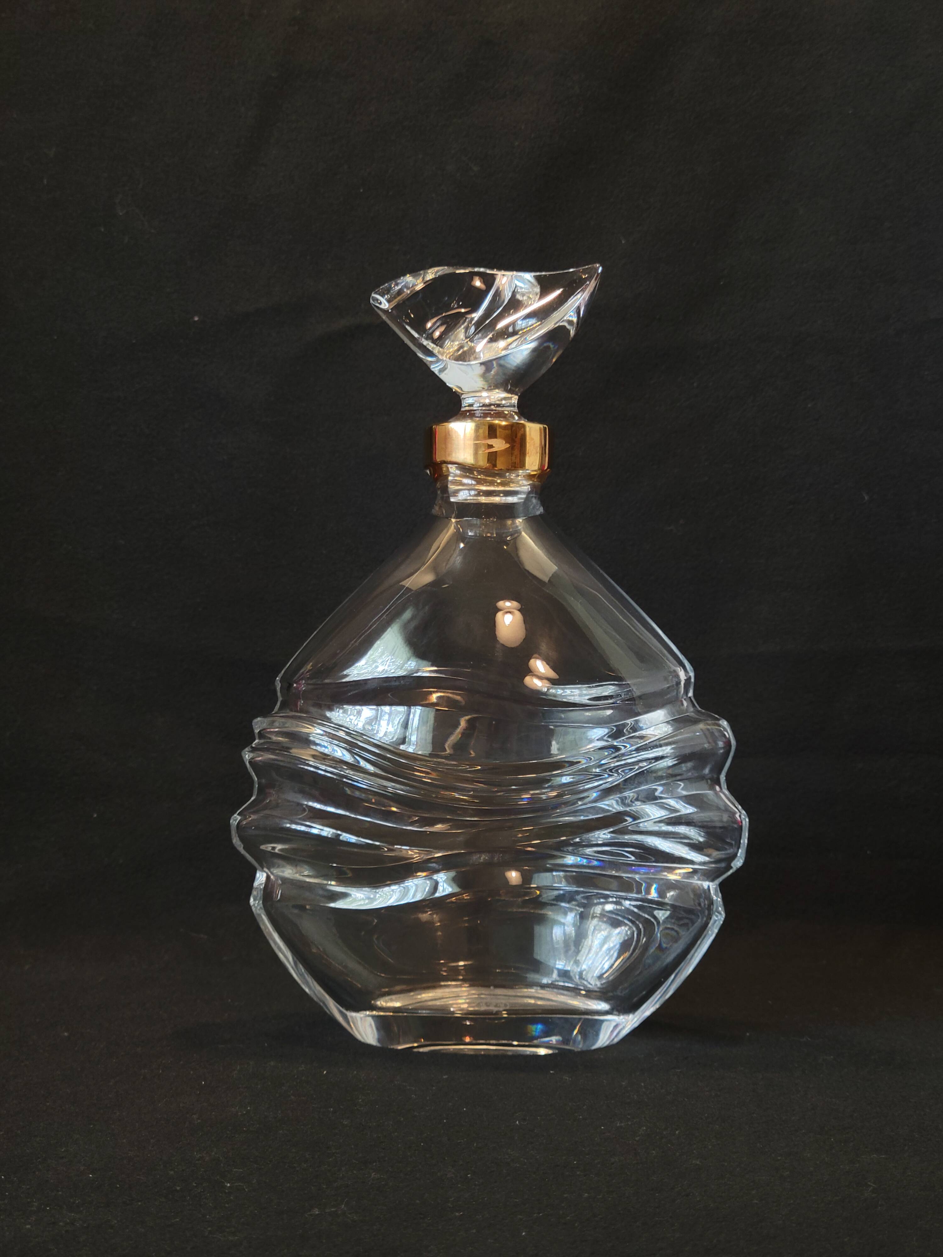 Baccarat Crystal Carafe For Cognac J&F Martell 75 Cl