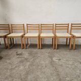 Set of 6 Swedish chairs 1970