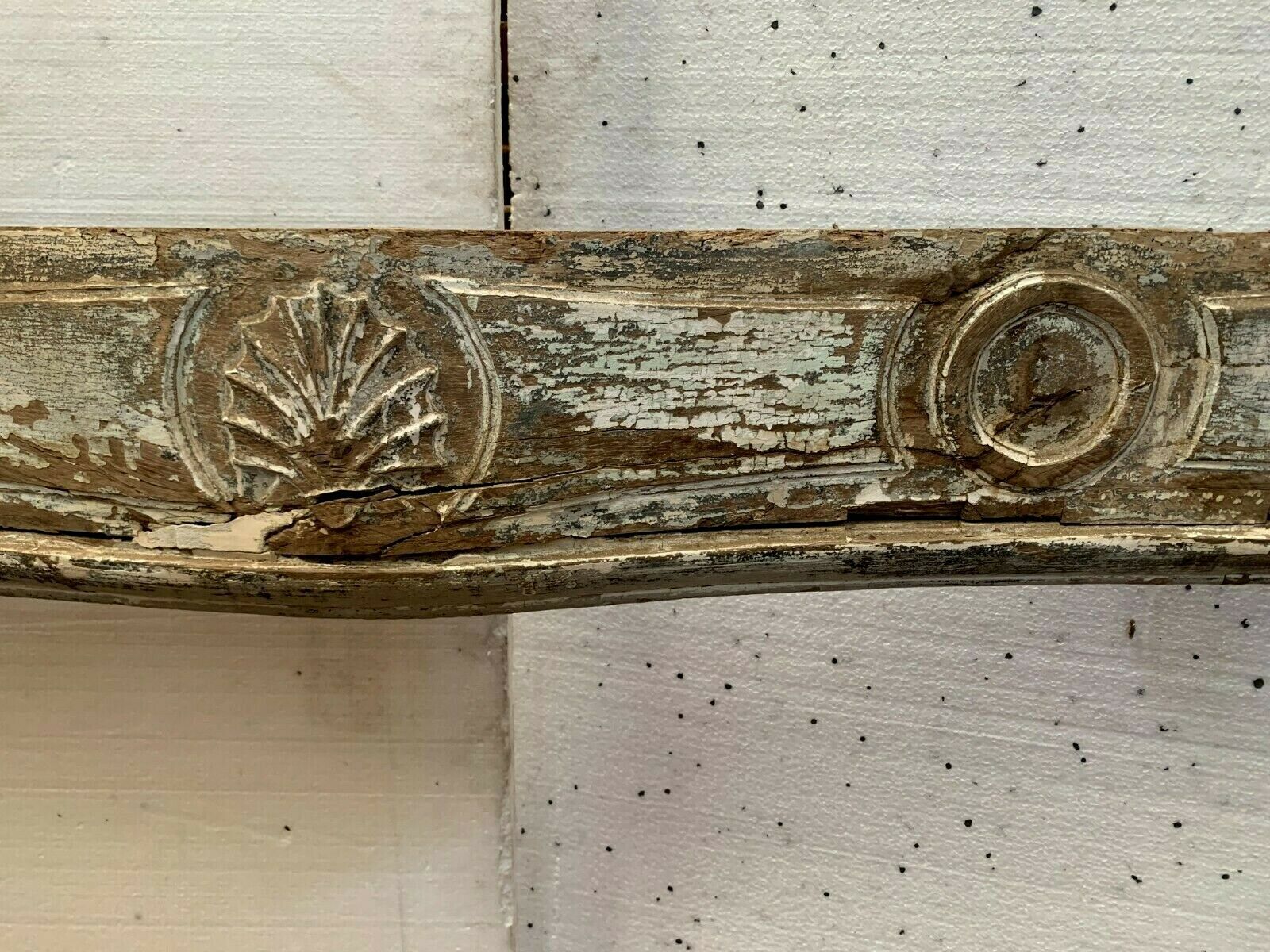 Facade of regency chimney in oak patinated 18th century chimney