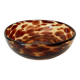 Vintage 70s bowl in speckled amber glass Murano glass