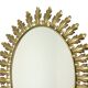 Vintage Deknudt Sun Mirror Sunburst Gold Acanthus Sixties