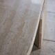 Travertine coffee table "Eye" or "drop" by Roche Bobois, 1980