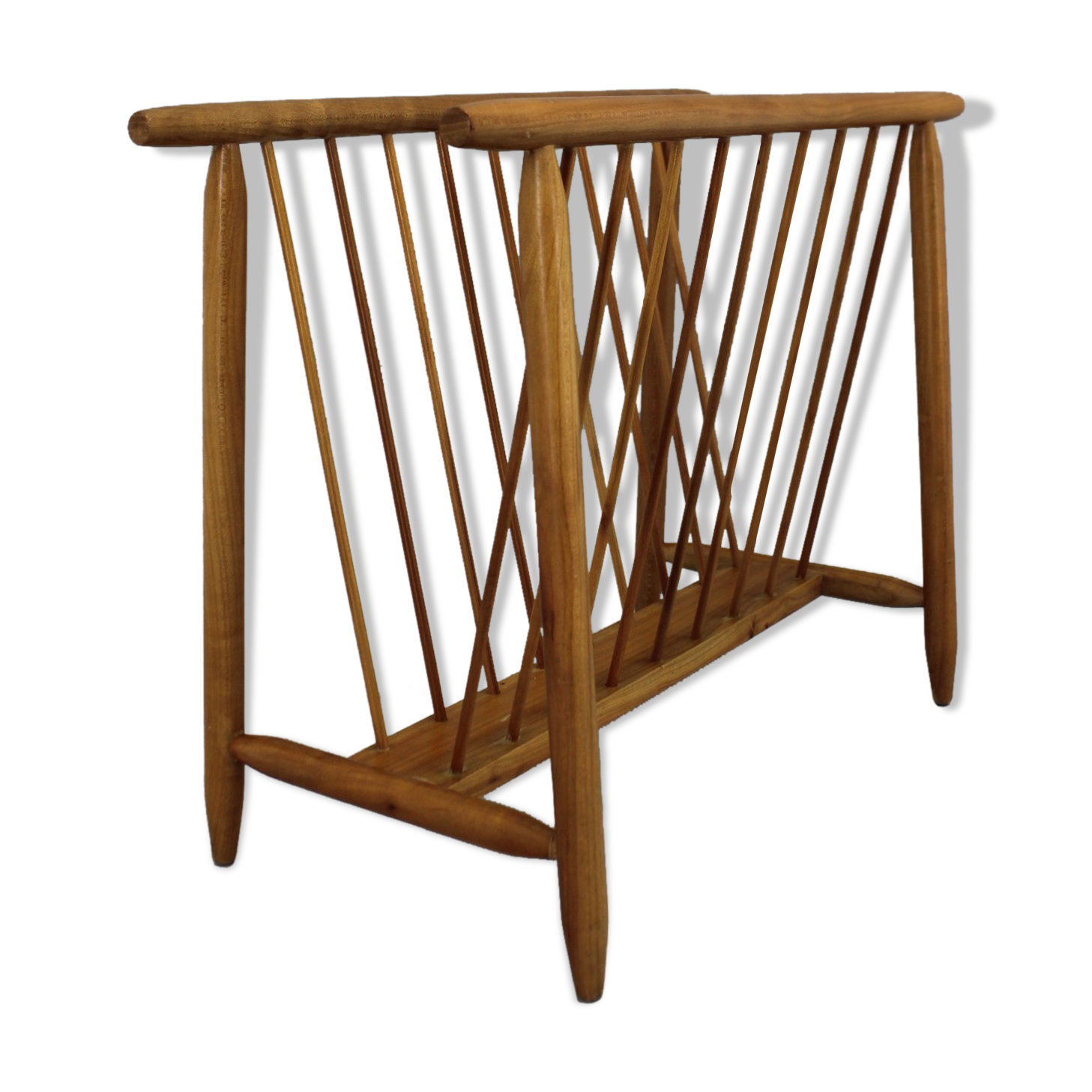 1960s uluv beech newspaper stand, czechoslovakia