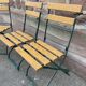 4 chaises de jardin terrasse pliantes vintage