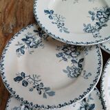 Set of 6 Terre de Fer plates, Acacia model
