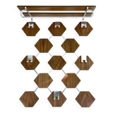 Large Vintage Scandinavian Teak Coat Rack