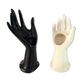 Set of 2 hands soliflores vintage baguiers of the 70s
