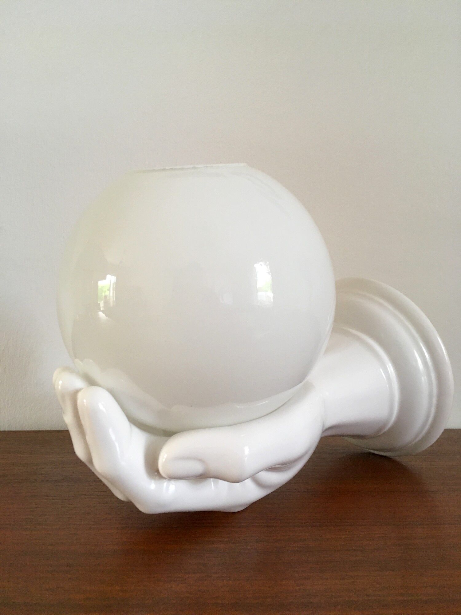 Vintage hand lamp in ceramic 70s