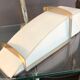 Wall lamp in satin glass and nickel-plated metal designed by Leonardo Marelli