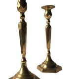 Solid brass candle holders