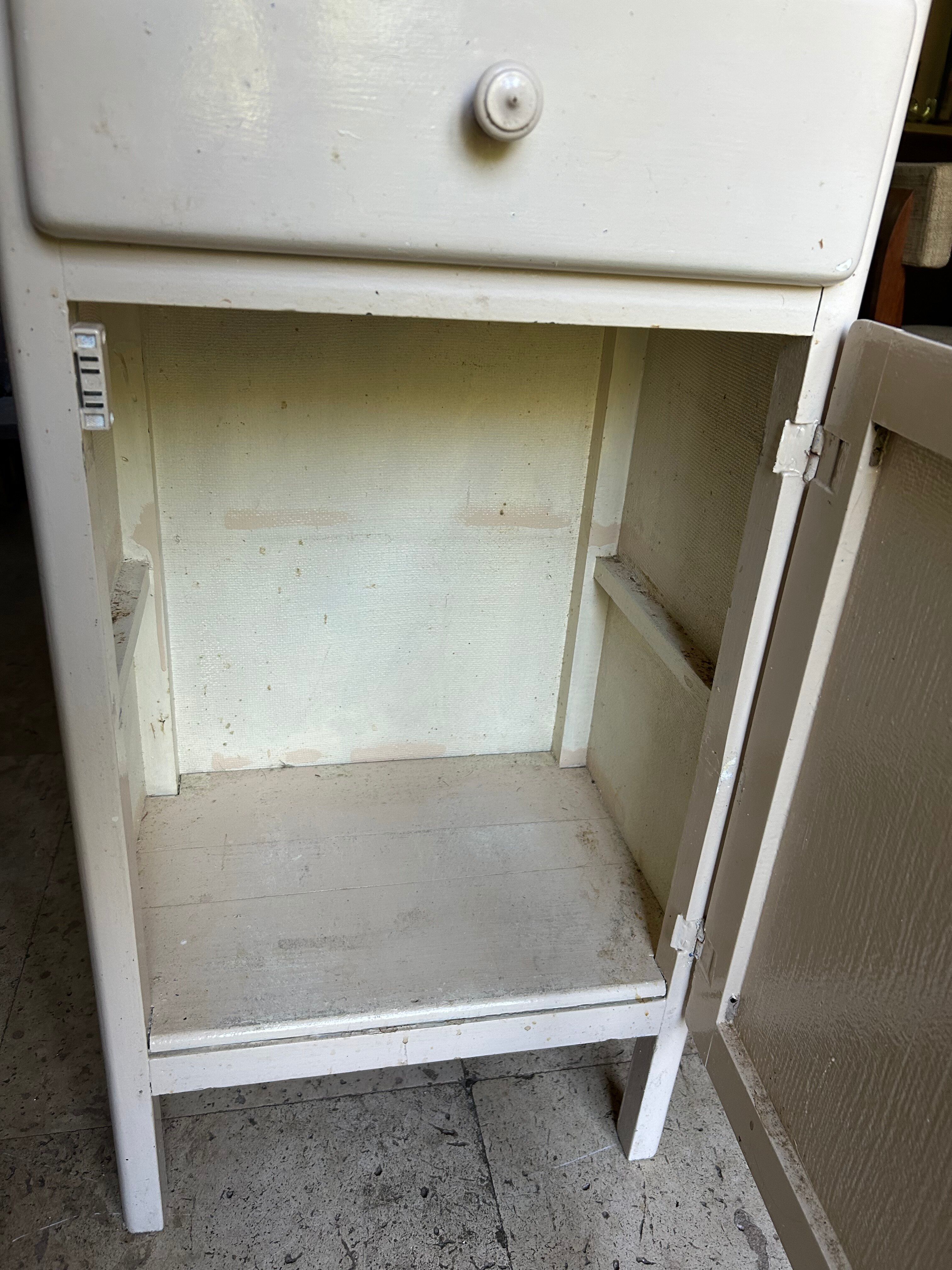 Nightstand hospital bedside 60s/70s