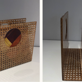 Plexiglas magazine racks and inlaid canning