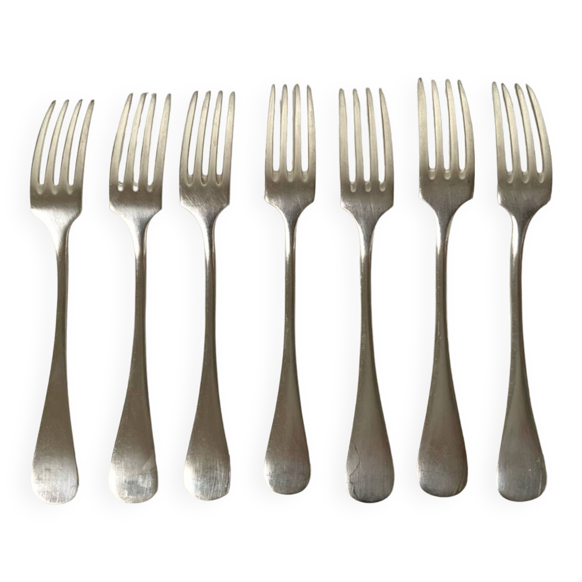 Silver-plated forks