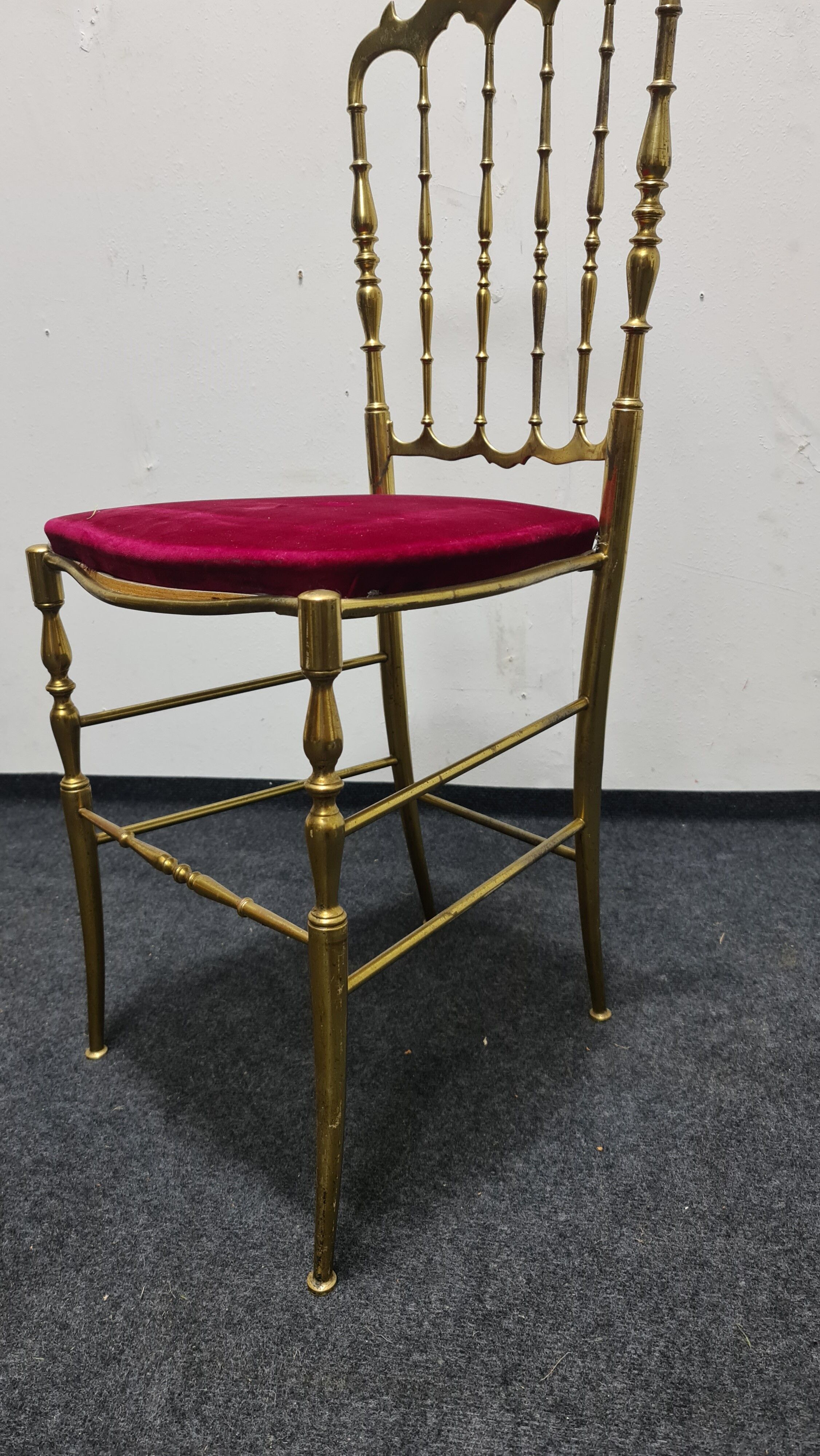 Vintage brass Chiavari chair