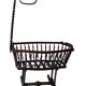 Old mahogany tinted exotic wooden cradle