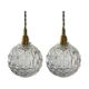 Set of two new electrified vintage globe walkers