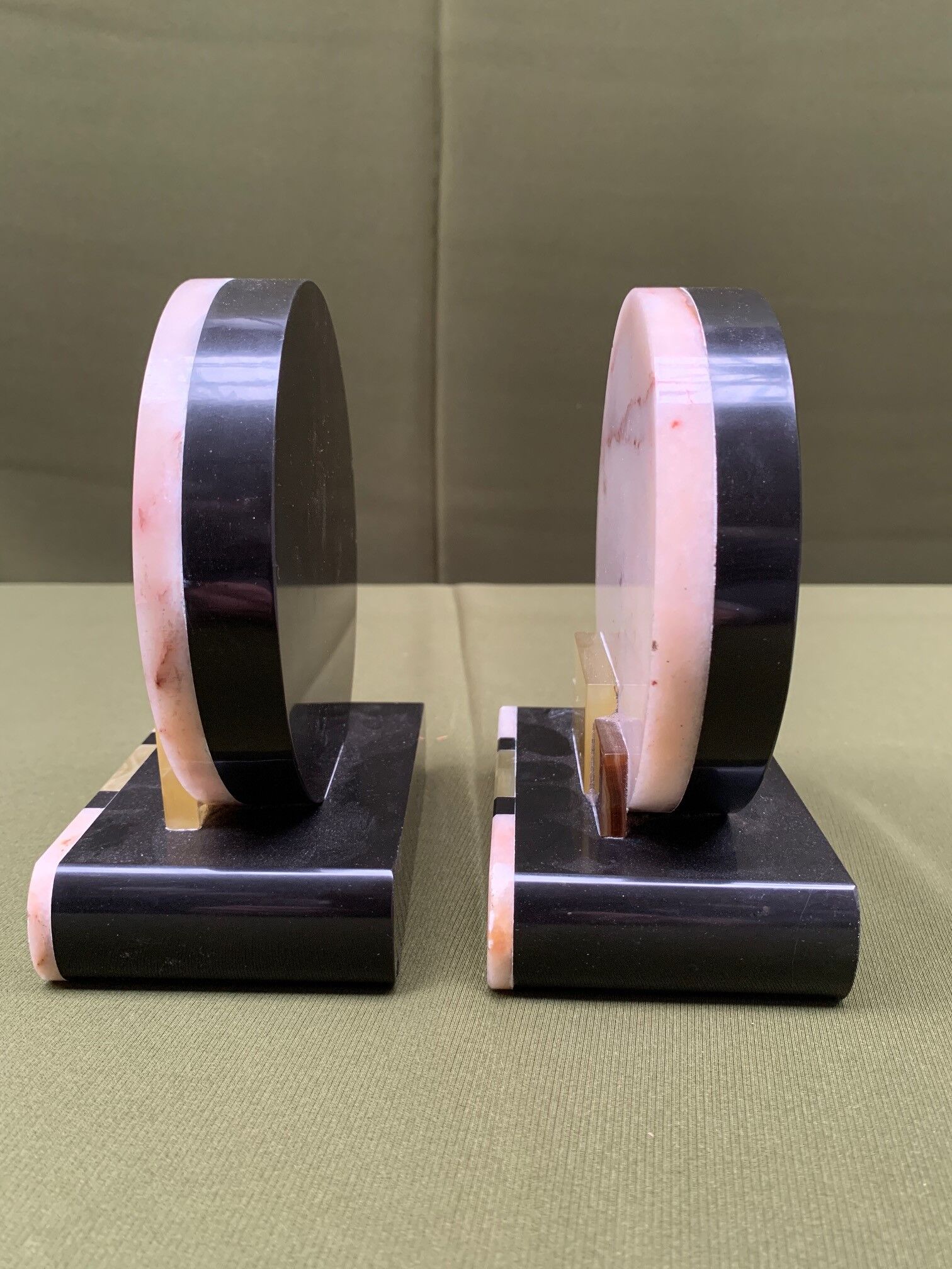 Art Deco-style bookends