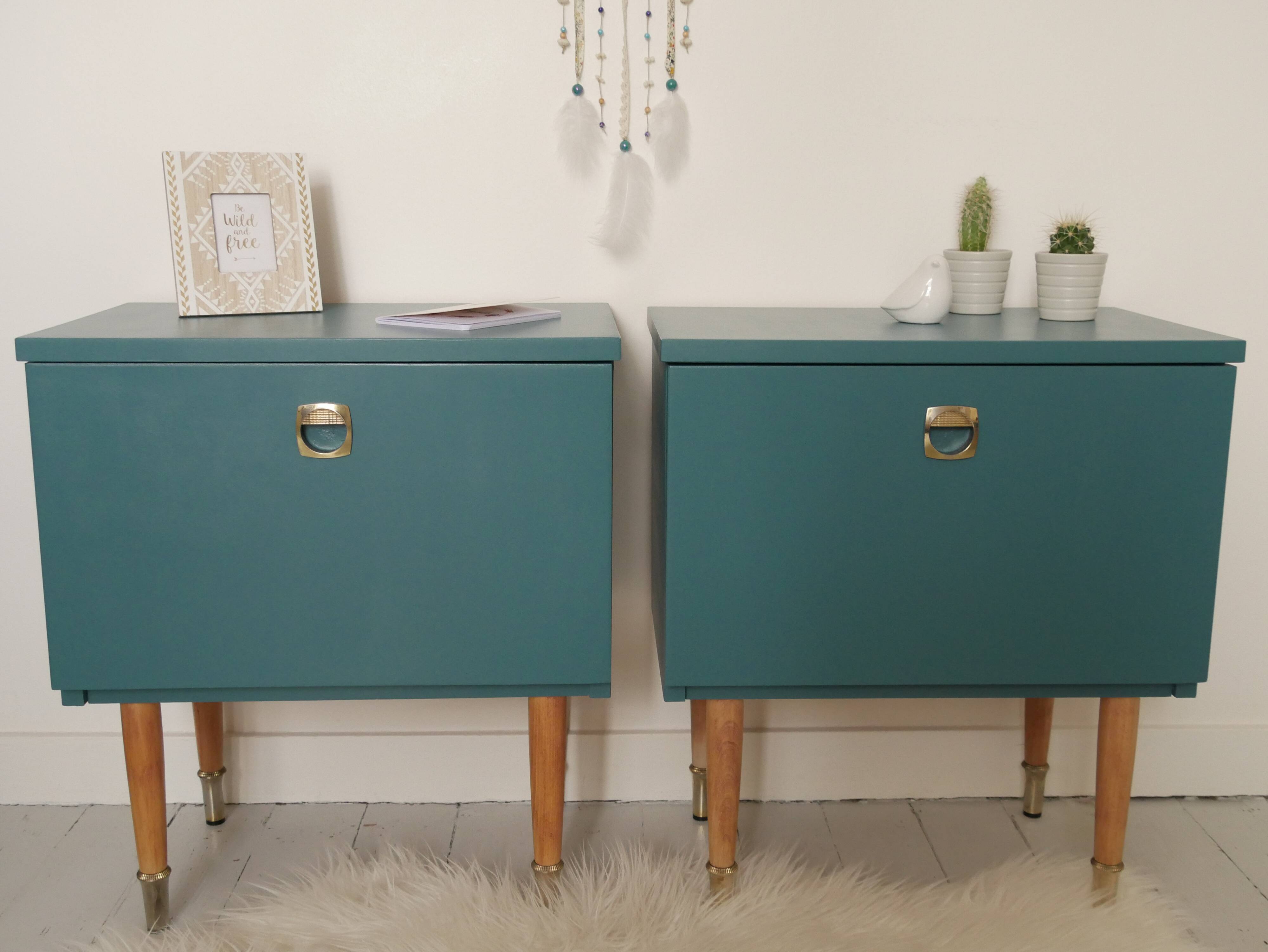 Paire de chevet vintage