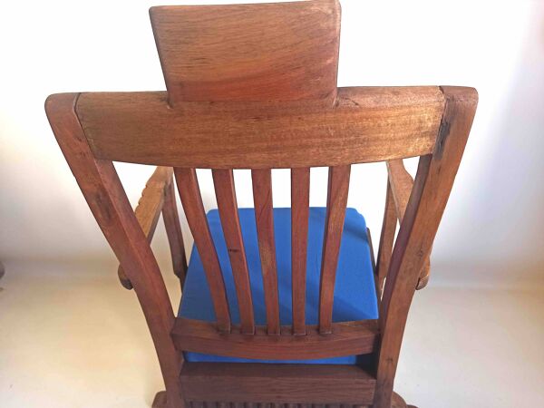 Fauteuil de barbier 1900 Teck massif
