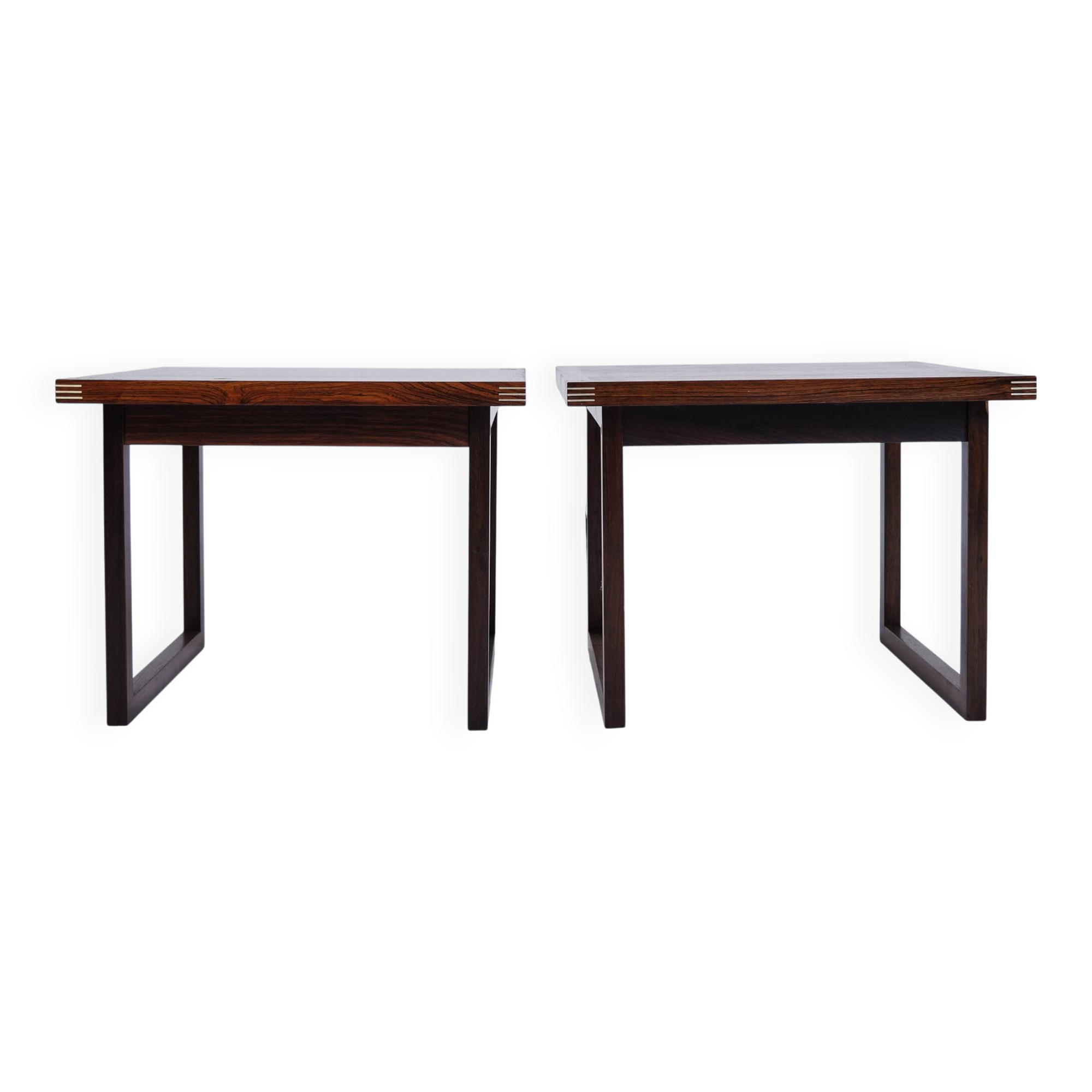 Ensemble de tables d'appoint / tables basses - palissandre - Rud Thygesen - Heltborg Furniture - 1960