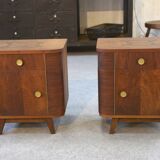 Pair of rosewood bedside tables, 1960s