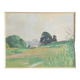 Table HSP "Wooded landscape" signed middle XX° + frame